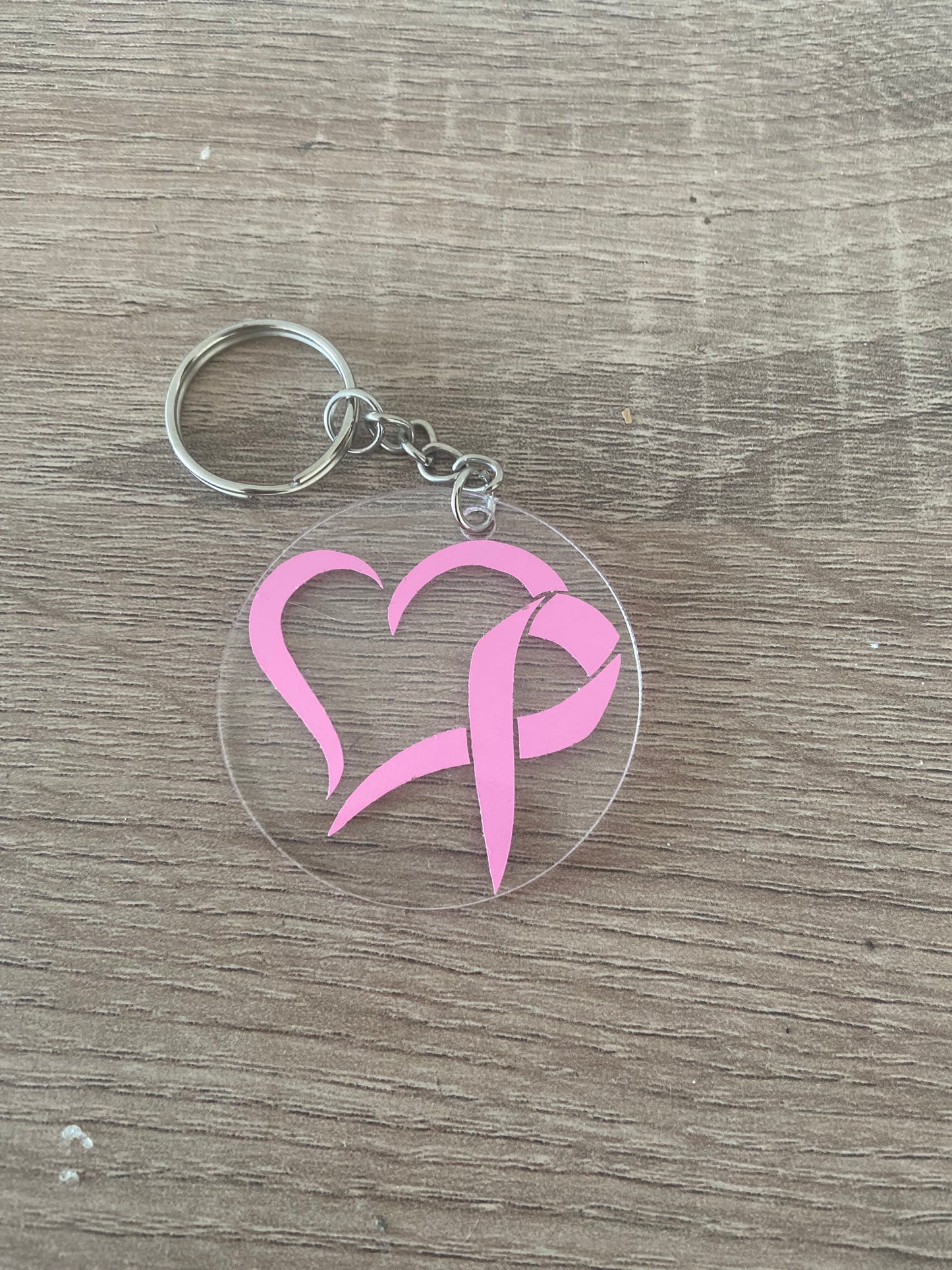 Porte-clef lutte contre le cancer sur seins